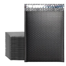 50 packs of air cushion bags, black packaging pouches, 1115cm 50pcs black