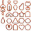 Handmade Clay Earring Cutter Ceramic Tools Cut Shape Clay Pattern Cutting Shapes Various Shapes Clay Cutter 2