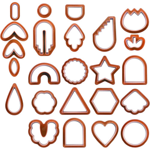 Handmade Clay Earring Cutter Ceramic Tools Cut Shape Clay Pattern Cutting Shapes Various Shapes Clay Cutter 1