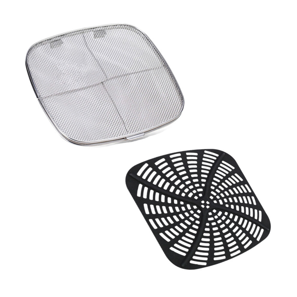 Reusable Air Fryer Pads Food-Grade Silicone Air Fryer- Black 7732000425103