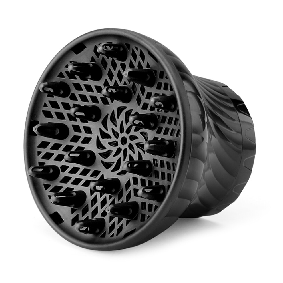 Black Universal Hair Diffuser Adaptable For Blow Dryers For