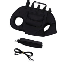 Cats Carriers Bag Spacious Bag for Travel Soft Legs-Out-M Black