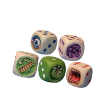 Resin Devil Dices Halloween Decoration For Tabletop Mantels-B