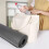 Pilates mat bag, large capacity, washable, foldable, light, canvas (Gray) 4