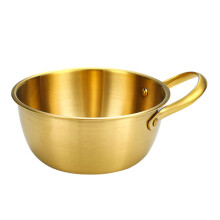 1 piece noodle bowl mixing bowl nonstick gold steel pan pasta pot 25X21X8.5CM