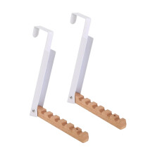 Folding Clothing Hanger Stand Foldable Hanging Rack-White 4.5CM