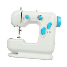 Mini Sewing Machine Multifunctional Small Desktop with Bobbin Winding White