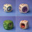 Resin Devil Dices Halloween Decoration 3x3x3cm For Tabletop-A 6