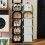 Étagère à chaussures verticale pratique, armoire de-Noir 3 7