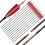 28' 800 Spine Carbon Arrow 4' Red White Turkey Feather 5
