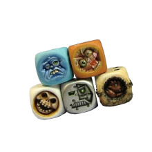 Halloween Hars Duivel Dobbelstenen Ornament Voor Tafelblad-A