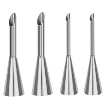 Pack of 4 doughnut filling, doughnut syringe for jam, filling nozzle for doughnuts, reusable, for cupcake puff filling with creamy jam