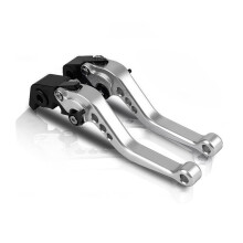 Bremsgriff for SV650/X 2016, for DL650, for VStrom 2011, CNC Motorcycle Adjustable Brake Clutch Lever Brake Lever Motorcycle (Silver)