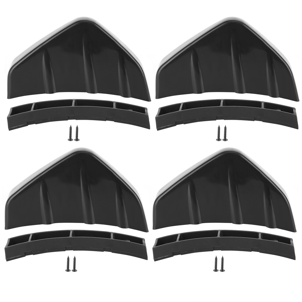 Car Rear Bumper Decoration Shark Fin Spoiler W/ Aerodynamic Design, Universal Fit Anti-Collision Spoiler Reduces Air Resistance Improves Stability 9139052904224