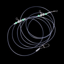 1 group fishing line swivel night pearls p roll connectors