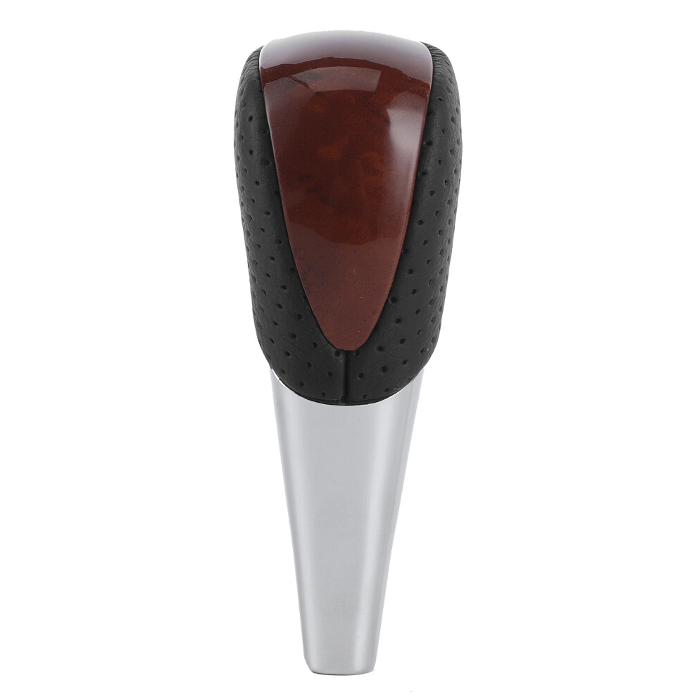 Gear Shift Knob Fit 4 Toyota Lexus Models Corolla Rav4 Highlander 4Runner Avalon Sienna Venza, Wood Faux Leather Material Non Slip Direct Replacement 9139052904330