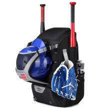 Baseball Bat Bag,, Holds Bat, Helmet, Gloves, Shoe Compartment, Backpack
