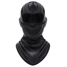 Maschera da sci traspirante ed elasticizzata per sport invernali, passamontagna antivento in pile superfine elasticizzato con ventilazione in rete