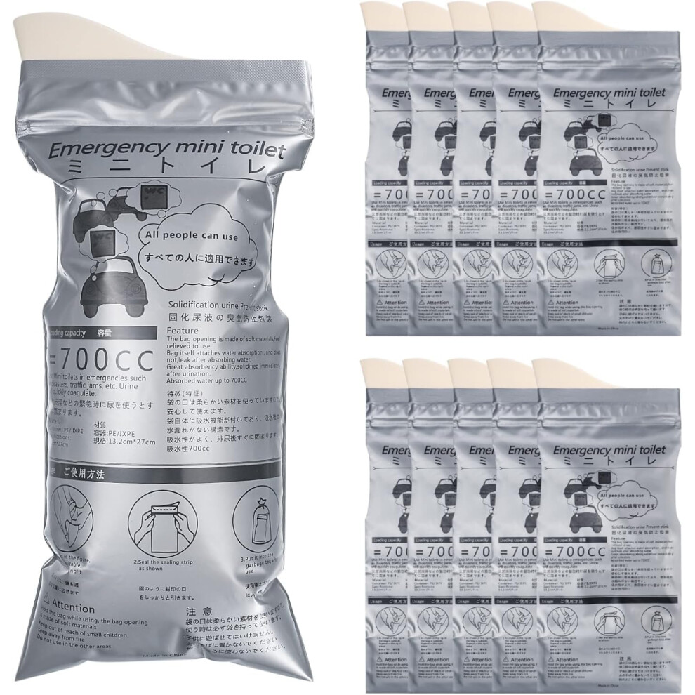 24Pack Pee Bags, Disposable Urinal Bags for Travel, Emergency