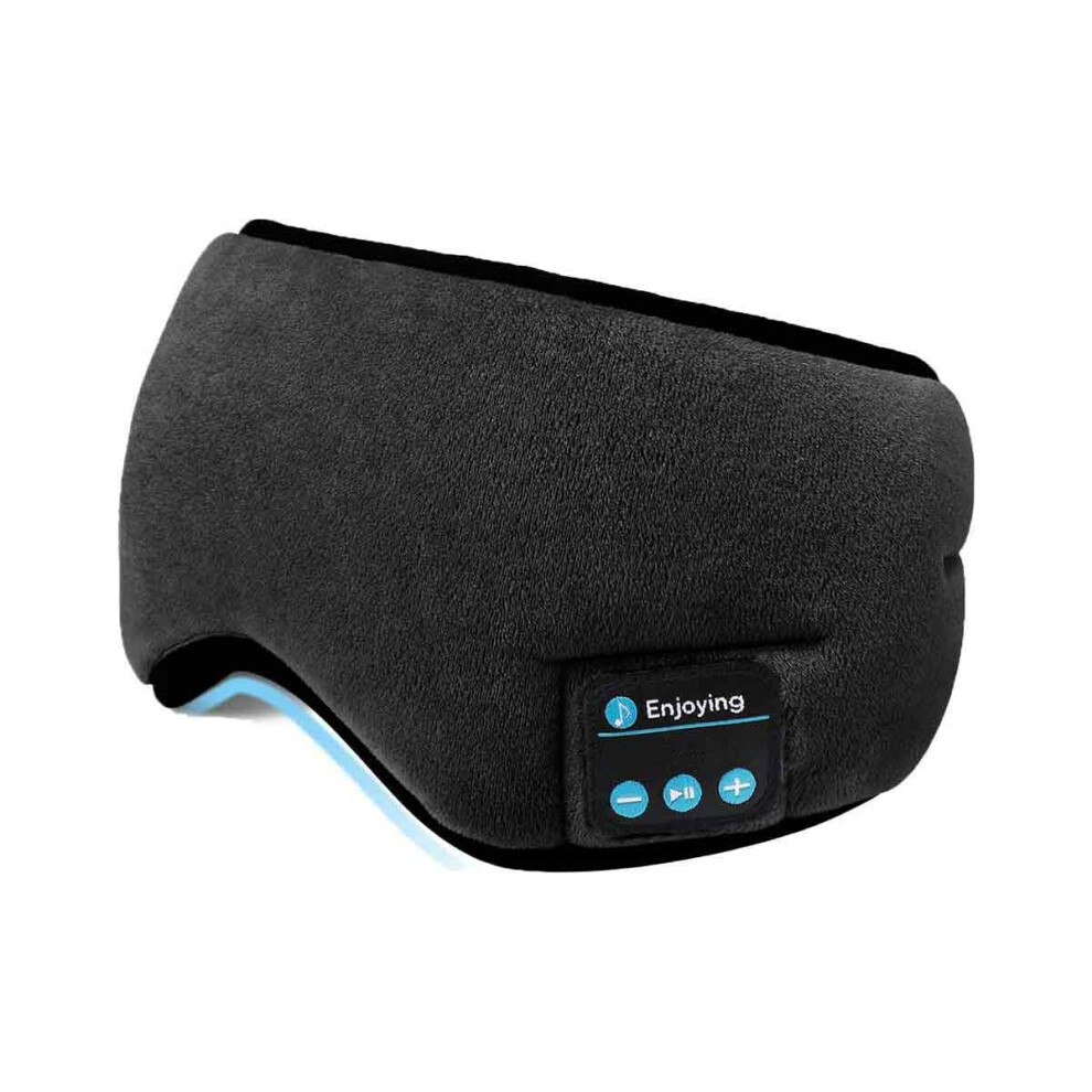 Intelligent Sleeping Headphones with Shock Bass Effect, Wireless Sleep Eye Mask Featuring Block Out Light Technology, Portable Bluetooth 5.0 Music Eye
