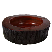 Practical Modern Decoration, Original Wooden Cigarette Ashtray, Bringing Elegance To Your Space Indoors & Outdoors, Wind Resistant Groove Ensures Clea