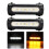 Luz de condução Switchback para barra de proteção de motocicleta, piscas de LED com LED bicolor e encaixe universal de 1-1/4 polegadas, à prova 3