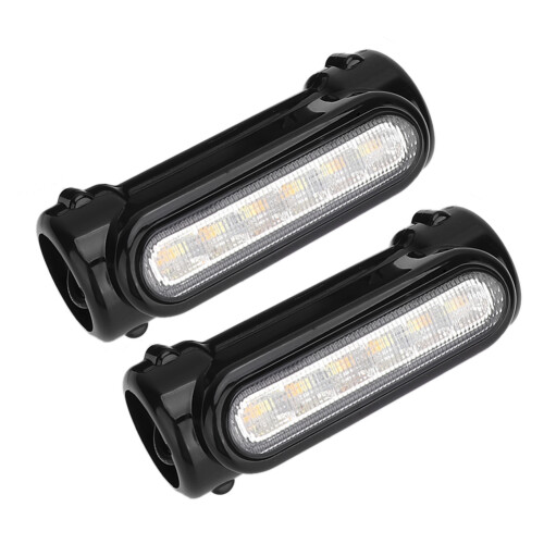 Luz de condução Switchback para barra de proteção de motocicleta, piscas de LED com LED bicolor e encaixe universal de 1-1/4 polegadas, à prova 1