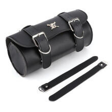 PU Leather Motorcycle Tool Bag Versatile Storage Water Resistant Design Universal Fit Easy Installation Soft Durable Stable Performance