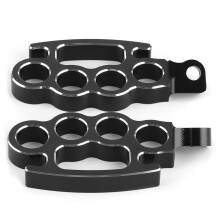 Pedane per cambio moto MX Offroad Design antiscivolo con denti affilati sostituibili, resistenti e leggere, in alluminio CNC, stile MX, compatibili