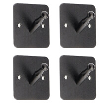 Crochets adhésifs pour surfaces lisses, design élégant et antidérapant, crochets robustes en aluminium spatial pour suspendre divers objets,