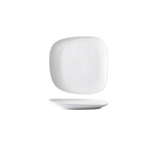 Teller Western Steak Plate Plain White Square Ceramic Plate Creative House Dish Plate Flat Plate Hotel Restaurant Tableware Serving Plate (A,M) M A