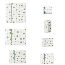 Anti Deformation Laundry Net Bag With Secure-green leaves