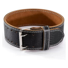 Weight Lifting Belt for Men and Women, Leather Weight Lifting Straps (Black)