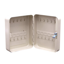 13379 Wall Hanging Key Cabinet for 20 Keys, Grey/Beige, 160 x 200 x 75 mm