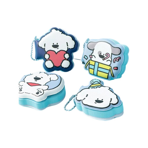 4PCS Notitieblok Mini Draagbare Sticky Notes-Puppy Pappy-serie