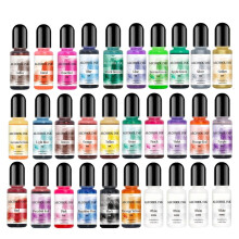 30 Bottles Ink Set Epoxy Resin Dye Jewelry Making Intense Pigment Color