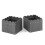 Bloembakken - HELLOSHOP26 - Set van 2 - Vierkant - HDPE - Slim drainage-systeem 1