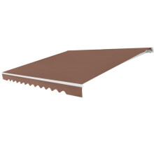 Store banne rétractable - HELLOSHOP26 - 3,6 x 3 m - Aluminium - Angle réglable 5-35 - Imperméable