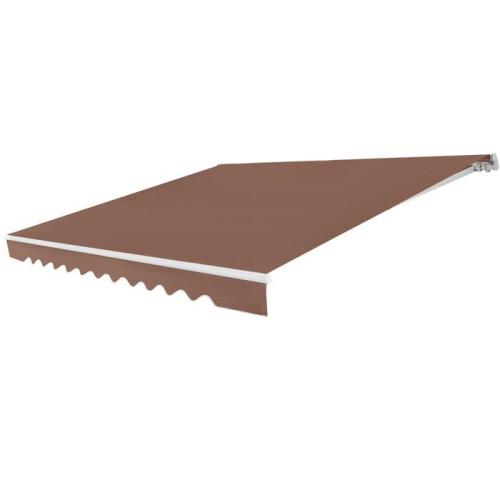 Store banne rétractable - HELLOSHOP26 - 3,6 x 3 m - Aluminium - Angle réglable 5-35 - Imperméable