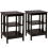Comodini - HELLOSHOP26 - Moderni - 2 pezzi - 40 x 40 x 61 cm - Multifunzionali 1