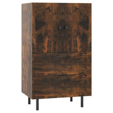 Buffet multifuncional - HELLOSHOP26 - 60x41,5x102 cm - Madeira de engenharia - Design contemporâneo - 2 gavetas