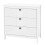 Cômoda - HELLOSHOP26 - Modelo moderno - 3 gavetas - MDF - Branco 1