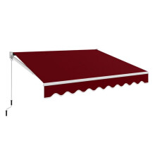 Toldo retráctil 295 x 250 cm ángulo ajustable 40-100 fácil de instalar estilo moderno en