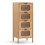 Commode à 4 tiroirs 40 x 40 x 97 cm rangement polyvalent design moderne ambiance 1