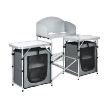 Tavolo da campeggio - HELLOSHOP26 - Tavolo pieghevole per barbecue - 174 x 47,5 x 110 cm - 25 kg - Borsa di trasporto