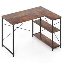Reversible hoekbureau 118 x 86 x 74 cm met geoptimaliseerde opbergruimte en