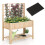 Hochbeet mit Gartenstruktur und ergonomischer Sitzfläche 116 x 59 x 150 cm 1