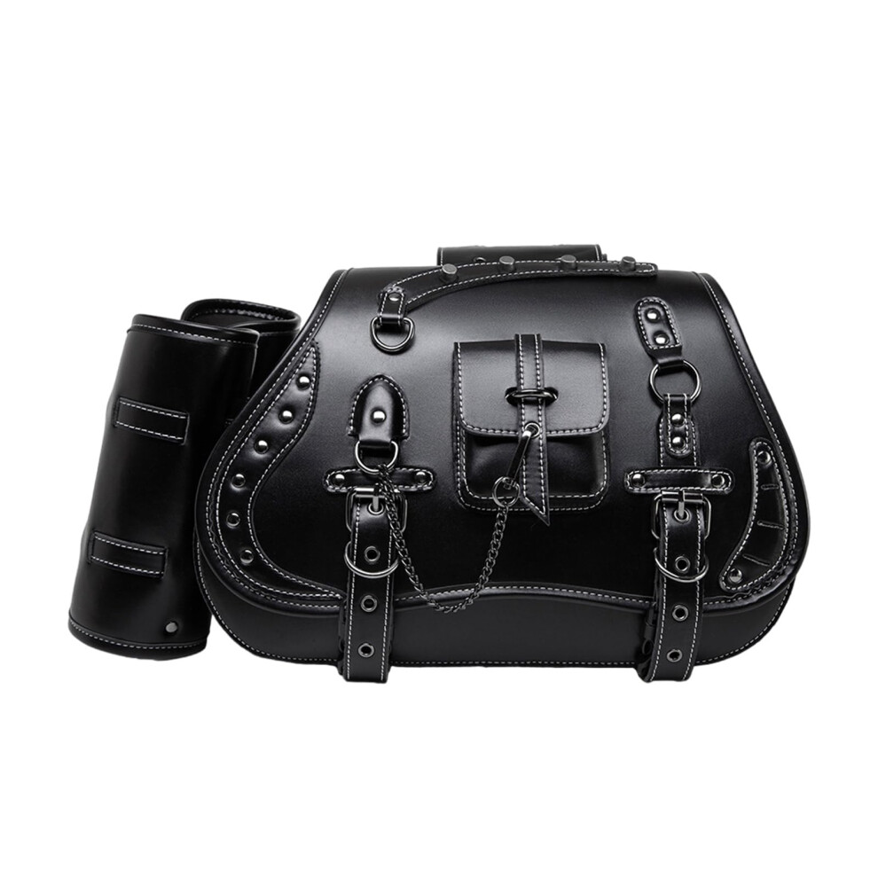 1 Pair Of Saddlebag Tool Bag Travel Luggage Storage Bag Retro Style Saddlebags Side Bags 9426802063004