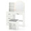 Ensemble coiffeuse et tabouret dimensions 100 x 40 x 140 cm miroir led 3 couleurs 1