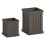 Vasi impilabili - HELLOSHOP26 - 35 x 35 x 48 cm - Plastica - Marrone chiaro - 2 pezzi 1